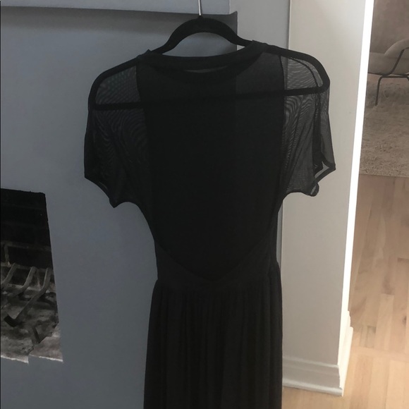 Skater mini dress with sheer mesh back - Picture 3 of 4